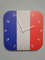 French flag clock for wall, French wall decor, French gifts (France)