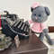 Gray Kitty in a Pink Dress, Stuffed Interior Toy, Soft Toy For Joy, Made in Ukraine.jpg