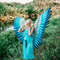 Big vertical wearable wings, blue and silver flexible wings for photo shoots, wedding wings, fashion props.jpg