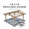 Diy 15 х 15 gable pavilion plans carport patio pergola 1.jpg