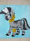My Little Pony- Zecora- Zebra-pony-Friendship Is Magic MLP-gray acrylic painting-cartoon on canvas-cartoon-5.JPG