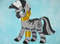My Little Pony- Zecora- Zebra-pony-Friendship Is Magic MLP-gray acrylic painting-cartoon on canvas-cartoon-7.JPG