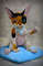 Devon Rex kitten.  Handmade toy. Art doll animal (6).JPG