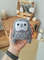 Stuffed gray owl toy for baby gift..jpg