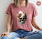 Watercolor Skulls Shirt, Groovy Graphic Tees, Cool Floral Skeleton T Shirt, Skeleton Clothing, Trendy Gift for Her, Birthday Gift for Women - 2.jpg