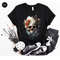 Watercolor Skulls Shirt, Groovy Graphic Tees, Cool Floral Skeleton T Shirt, Skeleton Clothing, Trendy Gift for Her, Birthday Gift for Women - 4.jpg
