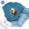 Watercolor Skulls Shirt, Groovy Graphic Tees, Cool Floral Skeleton T Shirt, Skeleton Clothing, Trendy Gift for Her, Birthday Gift for Women - 5.jpg