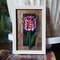 01 Small oil painting in a frame -Tulip Flower  5.9 - 3.9 in..jpg