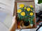 5 Oil painting in a frame - Yellow roses  8.2 - 11.6 in..jpg