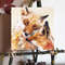 01 Oil painting Cute family of foxes 5.8- 5.8 in (14.8-14.8 cm)..jpg