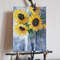 001 Oil painting Cute Still life with sunflowers 6.8- 9.2 in (17.5-23.5 cm)..jpg