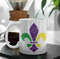 Fleur De Lis Coffee Mug  Microwave and Dishwasher Safe Ceramic Cup  Mardi Gras Carnival New Orleans Louisiana Catholic Tea Hot Chocolate - 2.jpg