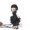 Wednesday Addams & Thing crochet amugurumi, crochet wednsday doll, gothic doll, handmade doll, amigurumi horror, amigurumi wednesday addams. (5).jpg