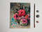1 Small oil painting - Bright flower bouquet 5.7 - 7.3 in (14.5 - 18.7 cm)..jpg