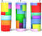 Colored Rectangles Tumbler, Colorful Tumbler, Colorful Skinny Tumbler.Jpg