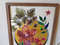 2 Watercolor artworkl painting in a frame -  flower arrangement 02.   8.2 - 11.6 in ( 21-29,7cm )..jpg
