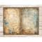 Watercolor aged papers with antique ink stained Junk Journal Pages. Vintage style background with space for text. Antique old paper textures for creating a uniq