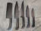 Carbon steel kitchen knives set