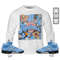 Bunny Tazmanian Basketball Unisex Sneaker Shirt Match Retro University Blue 5s Tee, Jordan 5 University Blue T-Shirt, Hoodie, Sweatshirt - 5.jpg