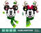 Holiday Antlers Mickey Minnie Mouse Ears Christmas Ornaments  SVG Clipart Images Digital Download SUBLIMATION PRINT File Png Dxf Jpg - 1.jpg