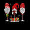 Three Glasses Of Wines Christmas Gnomes Funny Holiday Gifts T-Shirt.jpg