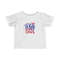 All American Girl Toddler Tshirt Red White & Bows 4th of July Tee Soft Cotton Family Matching for Kids Freedom Shirt USA - 1.jpg