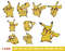 9 pikachu embroidery design - pokemon embroidery - machine embroidery design files - 10 formats, 5 size.jpg