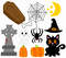 Halloween Clipart Set, Halloween PNG, Cute Halloween Clipart Set, Witch PNG, Vampire PNG, Halloween Decorations, Stickers, Sublimation Files - 2.jpg
