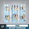 Blue Dog Tumbler Wrap, Instant Download 20oz Tumbler PNG Wraps Design, Digital Cartoon 20 oz Skinny Tumblers (11).jpg