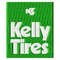 Kelly tires logo embroidery design