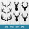 Deer Head and Antlers Bundle Svg, Deer Head Svg, Deer Antlers Svg, Deer Svg, Png Dxf Eps Digital File.jpg