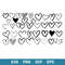 Heart Bundle Svg, Heart Svg, Valentines Day Svg, Sketch Heart Svg, Simple Heart Svg, Png Dxf Eps Digital File.jpg