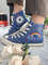 Embroidered Converse Custom Converse BlueConverse High Tops Chuck Taylor 1970sCustom Logo RocketEmbroidered With Rainbows And Universe - 1.jpg