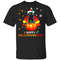 Black Cat Halloween And Merry Christmas Happy Hallothanksmas T-Shirt.jpg