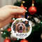 Custom Dog Photo Ornament, Personalized Puppy Keepsake, Ceramic Ornament 2023, Christmas Wreath Ornament Christmas Tree Decor Dog Lover Gift - 3.jpg