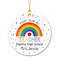 Custom Rainbow Teacher Ornament, Teacher Be Merry Be Jolly Be Kind Ho Ho Ornament Christmas 2023, Teacher Christmas Gift, New Teacher Gift - 2.jpg