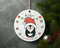 Personalised Baby's First Christmas Decoration Penguin Ceramic Ornament Home Decor Christmas Round Ornament - 6.jpg