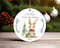 Personalised Baby's First Christmas Decoration Rabbit Ceramic Ornament Home Decor Christmas Round Ornament - 4.jpg