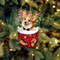 Corgi In Snow Pocket Christmas Ornament, Funny Dog Ornament, Custom Dog Photo, Personalized Christmas Ornament - 1.jpg