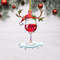 Wine Reindeer Ornament, Wine Christmas Ornament, Wine Glass  Shape Ornament, Wine Lovers Gift, Drinking Lovers, Christmas Gift - 1.jpg