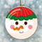 Merry Christmas Santa Ornament, Christmas Ornament Mockup, Xmas Tree Hanging, Family Christmas Ornament, Snowflake Christmas Gift Ornament - 4.jpg