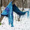 turquoise nunofelt wool silk art scarf dragon gift.jpg