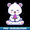 QG-20231028-2515_Cute Polar Bear Eating Ice Cream Cone Cartoon 5058.jpg