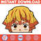 Anime Peeking Premium Graphic Design, Cute , Cool, Anime PNG, Print on Demand, Stickers, Anime Peeker (34).jpg