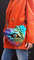 Dragon heart eye boho crossbody bag pink turquoise orange transformer bag set.jpg