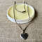 Vintage Small Flat Heart Grandmother Necklace