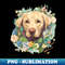 SN-20231118-13106_Floral Paws Vintage Labrador Retriever Art Print 7960.jpg