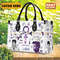 Prince Singer Leather Handbag, Watercolor Art - Prince Purple Women Bag, Personalized Leather BagPurseTote Bag, Custom Prince Shoulder Bag 1.jpg