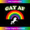 HS-20231118-2057_Gay Pride T-shirt - GAY AF With Rainbow And Unicor 3233.jpg