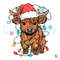 Free Santa Cow Christmas SVG Merry Xmas String Light File.jpg